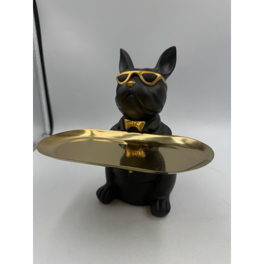 French Bulldog Gifts Statue Tray Organizer for Keys, Candy, Jewelry, Earrings...